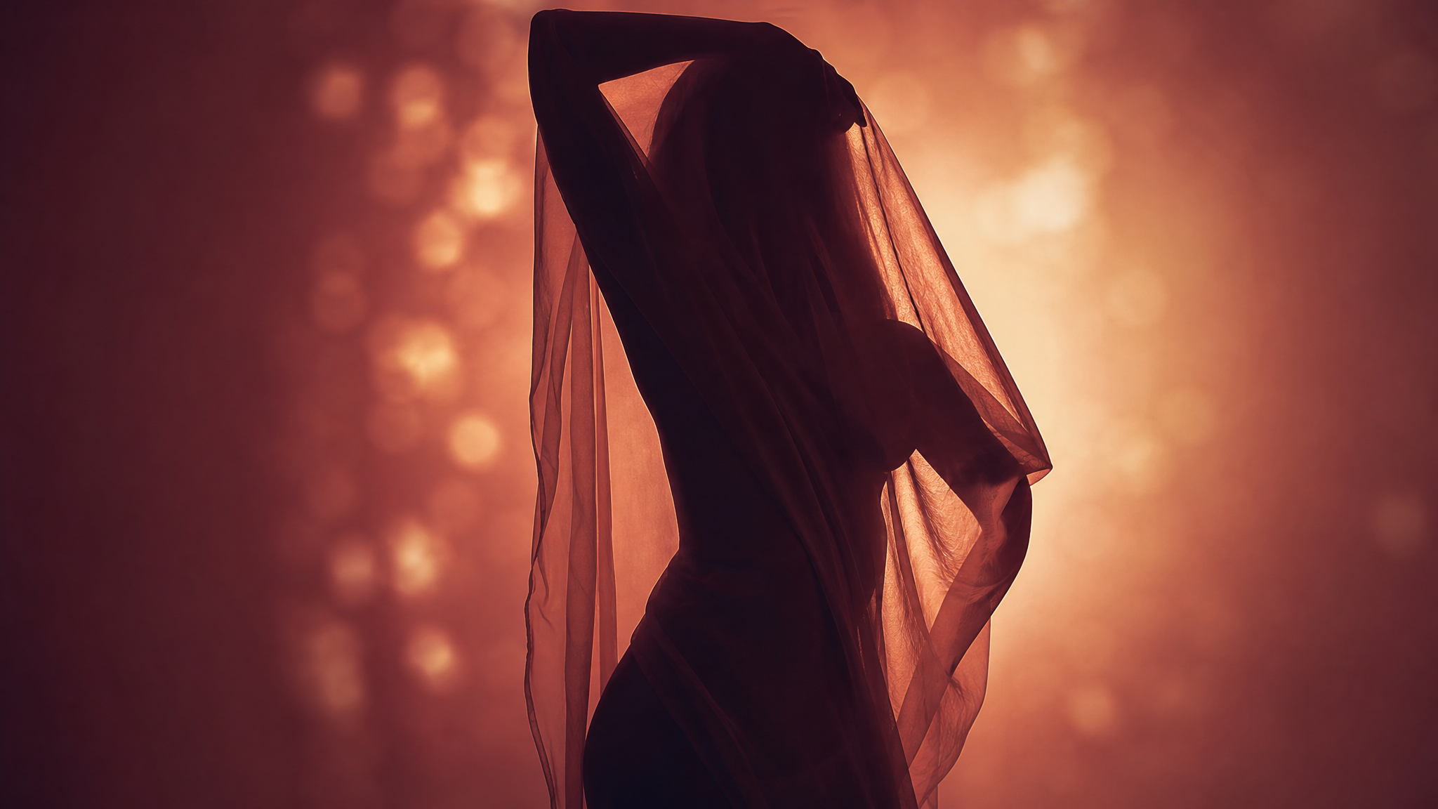 Confident woman expressing herself freely and sharing a tasteful photo online